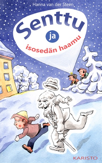 Senttu ja isosedn haamu, kirjankansikuvitus